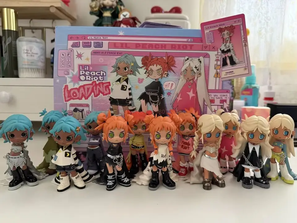 Blind Box Lil Peach Riot Loading Series PVC Skutočná anime postava Doltoy Lil Peach Riot záhadný tajomný dekorácie Doll Hray