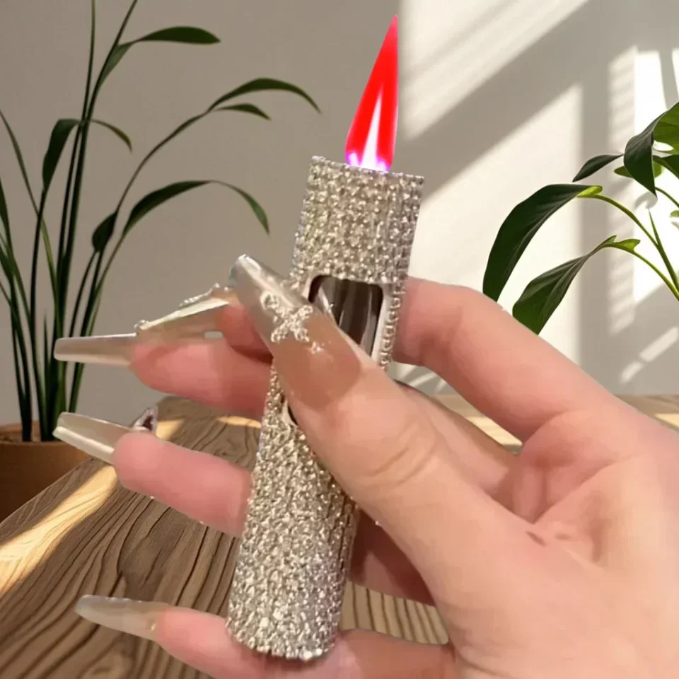 Bling bling kamienok Butane zapaľovač špeciálny pre dám