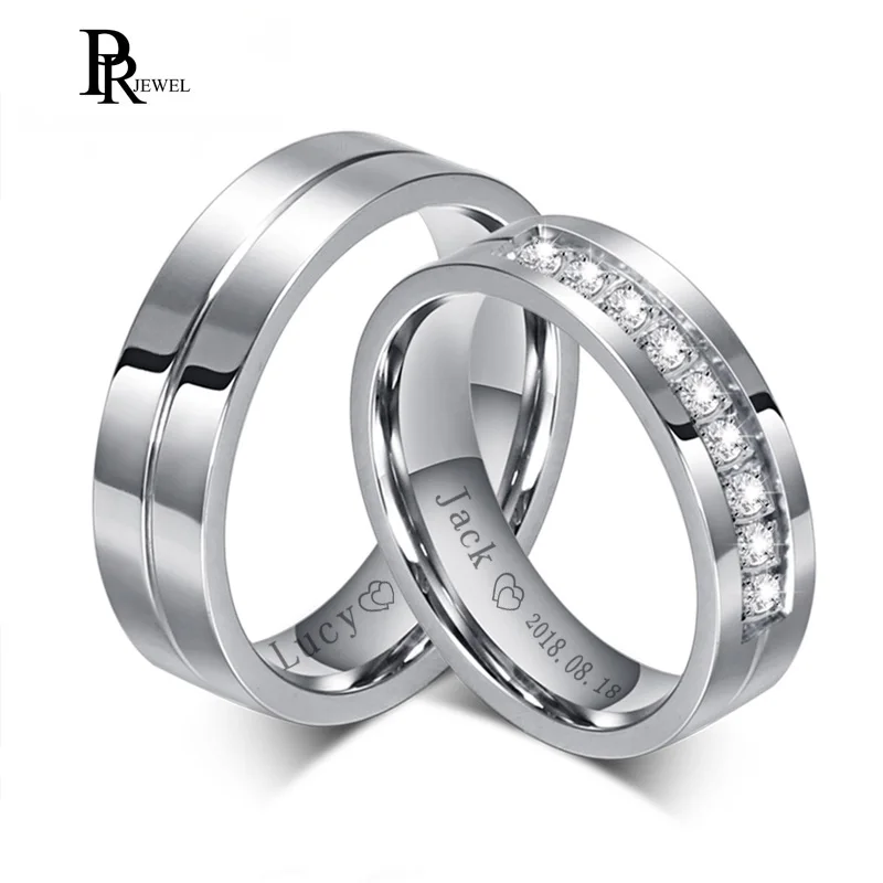 Bling Cubic Zirkónia svadobné pruhy ZADARMO GRÁKY ZADARMO REKLAD NÁZOV Dátu