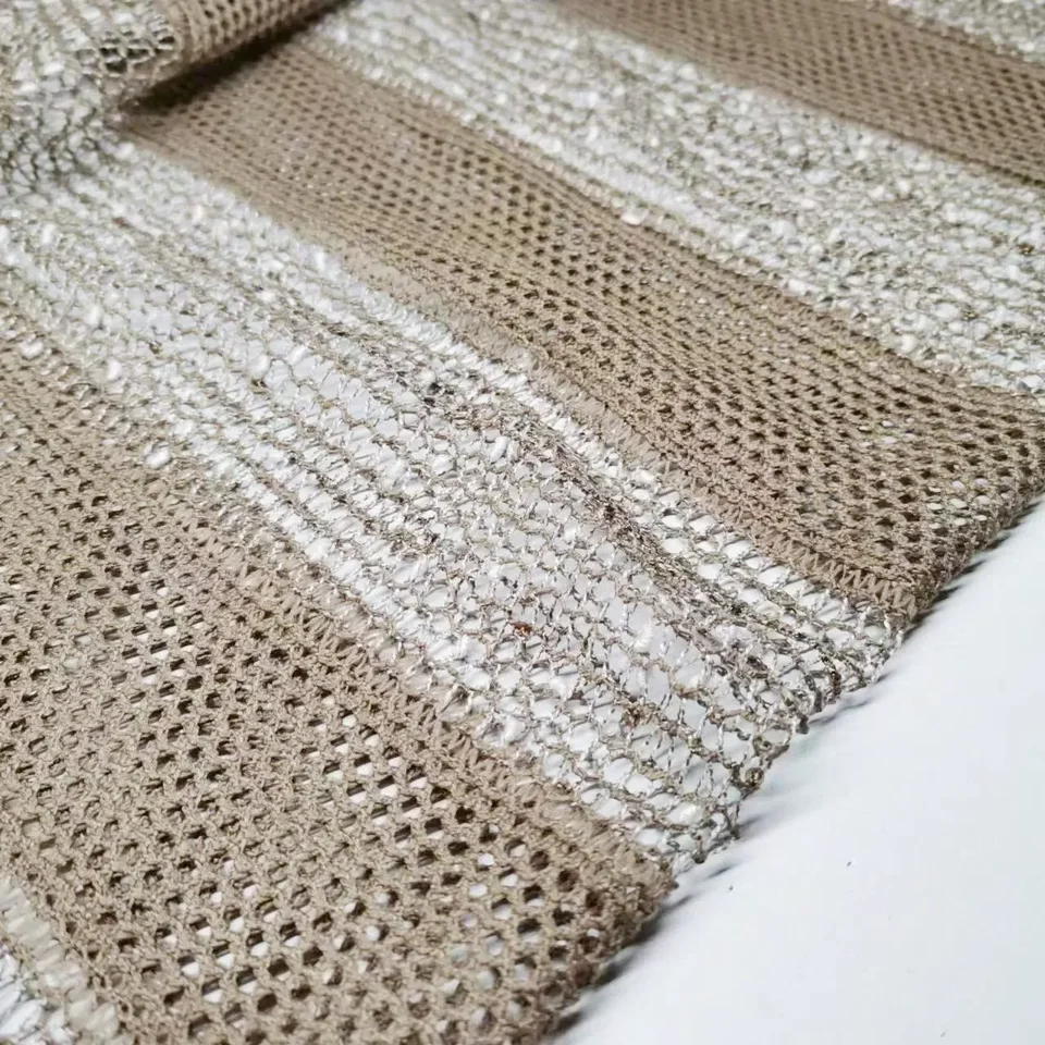 Bling háčkovanie sieťoviny elastický čipk