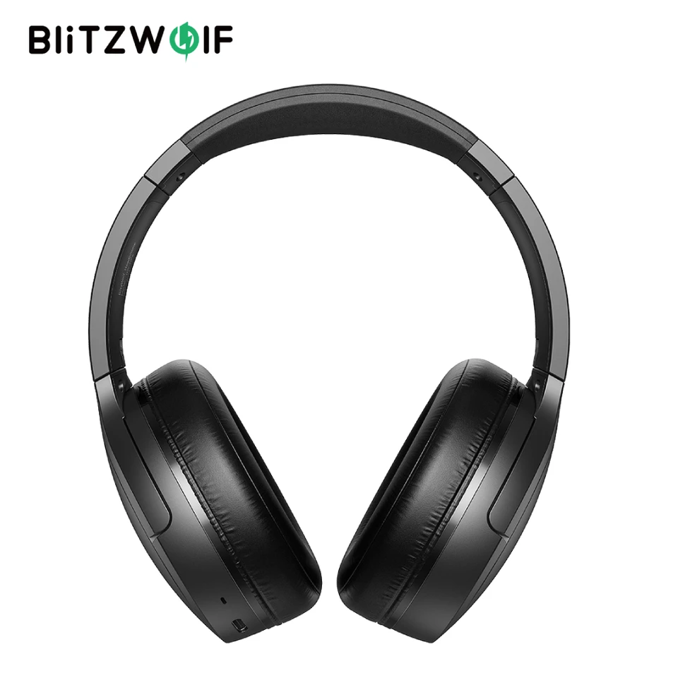 Blitzwolf BW -HP6 Pro Wireless Headset Dual ANC Bluetooth Headset -30dB aktívny hluk, ktorý zneužíva 40 mm veľké ovládače AAC slúchadlá AAC