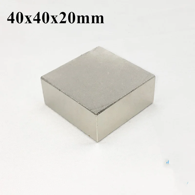 Blok 40x40x20 super silné silné silné Zemské bloky Magnet NdFeB neodymium magnety