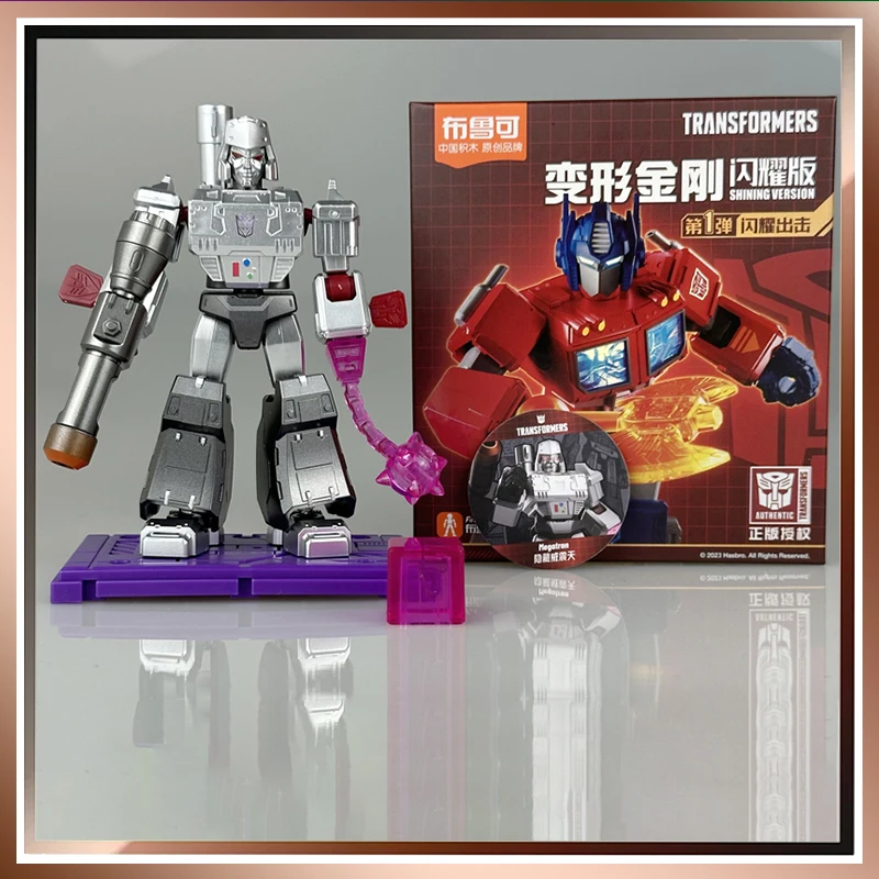 Blok Blookes LED LED žiariaca verzia 1-Shine Attack Transformers Optimus Prime Robot Building Hračky pre deti darček