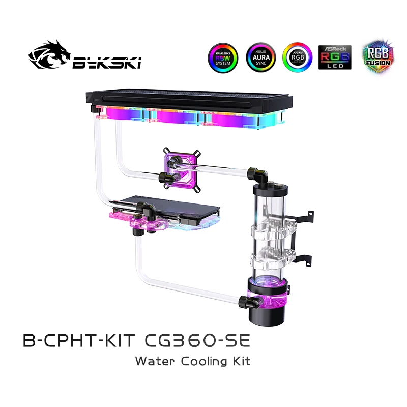 BLOKSKI B-CP-KIT Split Soft Trub Trub TRUB/TRUBNÉ TRUBA Voda chladič čerpadla Vodný blok chladič pre CPU a GPU SE Series Vodný chladič
