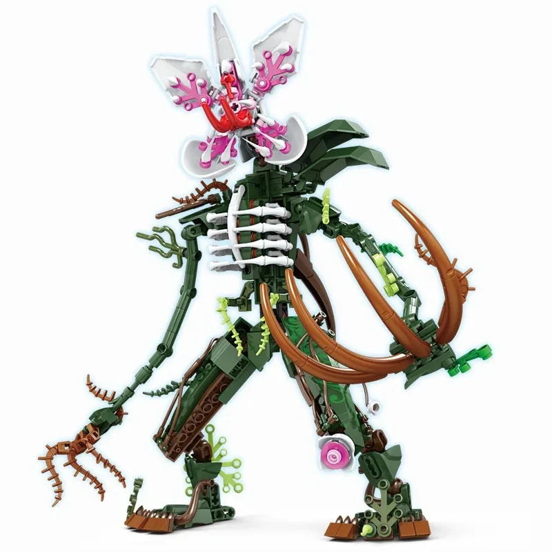 Bloky Orchid Monster Blocks nastavené na cudzie veci demogorchid nápady tehly hračky pre deti narodeniny vianočné darčeky
