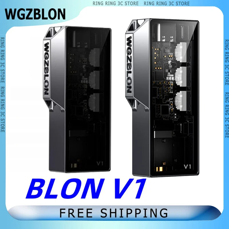 Blon V1 Prenosné slúchadlá zosilňovača CS43131 ČIPY Prenosné DAC/AMP s univerzálnymi výstupnými portami a vysokokvalitné zapojenie