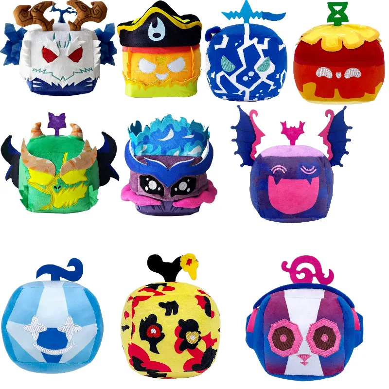 Blox ovocie plyšy hračky hračky Dragon Mammoths plyšové bábiky Kitsuny Dark Blade plnené blox ovocie plyšové pre deti narodeninové darčeky