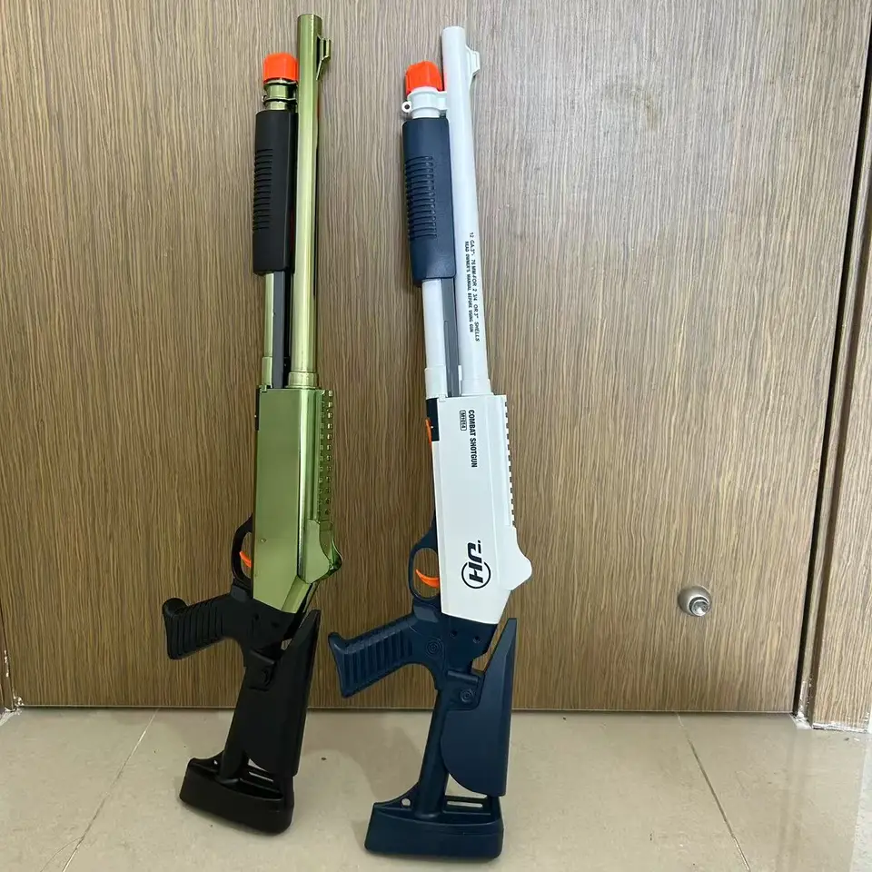 Blue & Ugin XM1014 S686 Shotgun Spray Toys Shell Hádzanie mäkkých guľiek Boy Battle Weapon Model Model Soft Gulet Toy Gun Darče