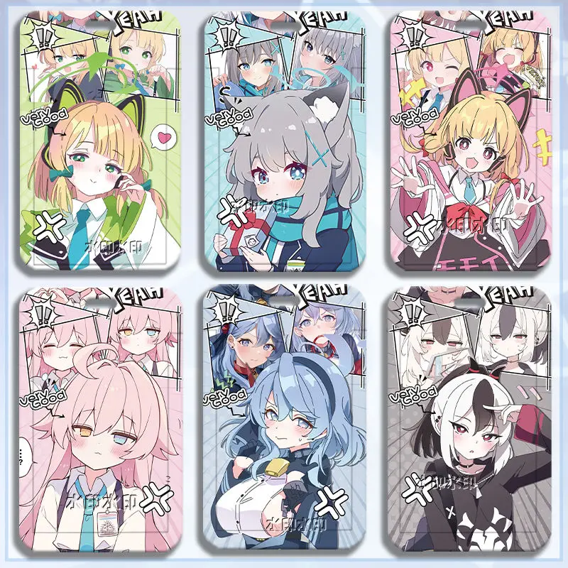 Blue Archive Sorasaki Hina Takanasi Hosino Card Protector Anime ID Cont Cover Cover Student jedlo odznak ID držiteľ karty