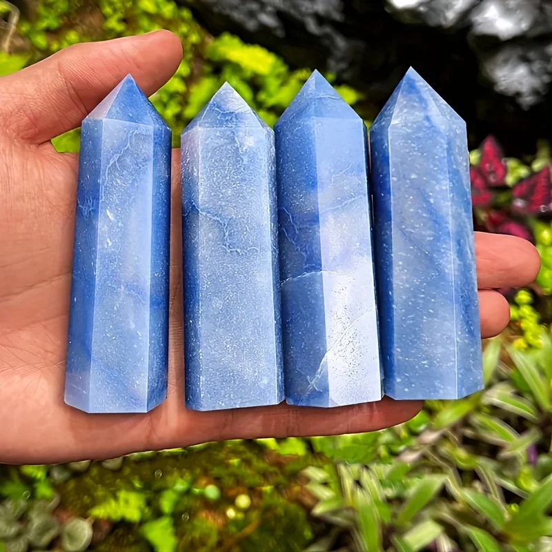 Blue aventurín krištáľová veža leštená prírodný kameň prútik pre domácu dekoráciu perfektný darček pre matke Veľkonočné leto