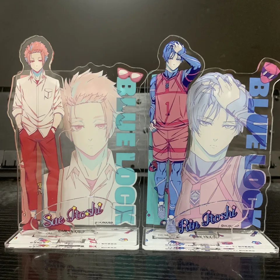 Blue Lock Anime postava Chigiri Hyoma Bachira Meguru Seishiro Nagi Cosplay akrylový stojan modely tanier stola stojatá značka hračky