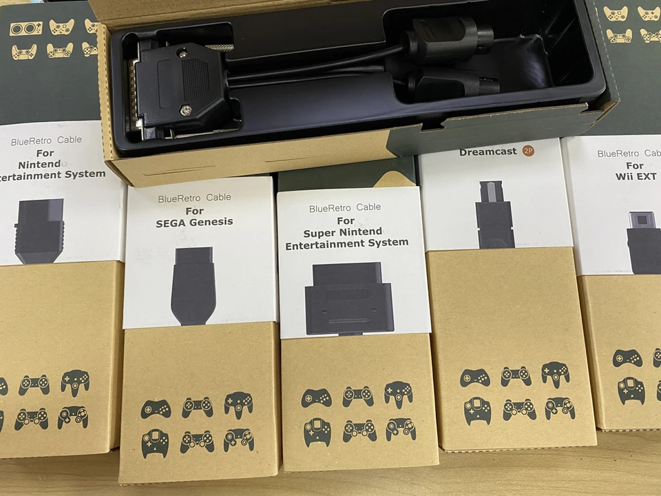 BlueRetro Wireless Game Converter Converter pre PS1 PS2 NGC N64 NES SNES DC SS GEN Multiplayer Bluetooth Adapter