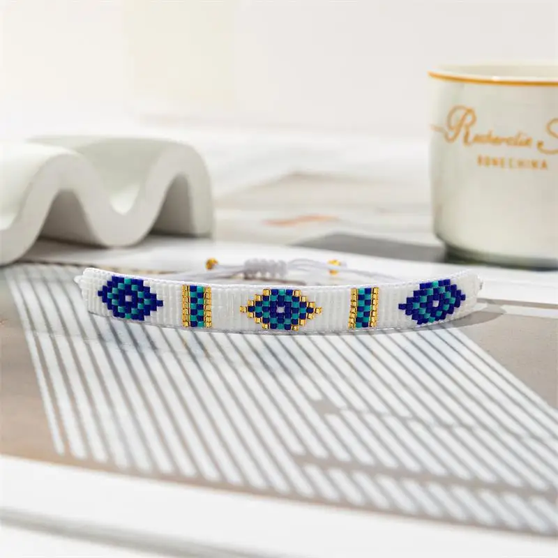 Bluestar miyuki korálkové kúzlo náramky pre ženy ručne vyrábané módne šperky geometria dizajn náramok