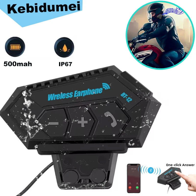 Bluetooth 5.0 Motocyklová prilba náhlavná súprava Stereofónna hudba Handsfree Reproduktory Motocyklové náhlavné súpravy Vysoký zvuk Kvalita slúchadiel