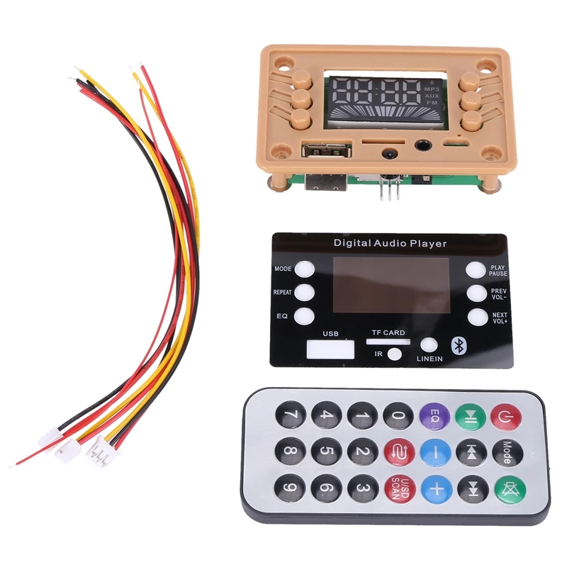 Bluetooth 5.0 MP3 Decoder Board Modul s displejom 12V CAR USB MP3 prehrávač WMA WAV TF Slot / USB / FM s diaľkovým radičom
