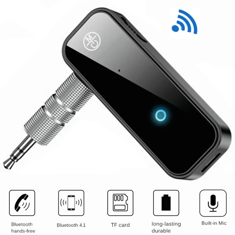 Bluetooth 5.0 prijímací vysielač 2 v 1 C28 Bezdrôtový adaptér 3,5 mm konektor pre hudbu automobilu Audio prijímač Aux slúchadlá Handfree Freee