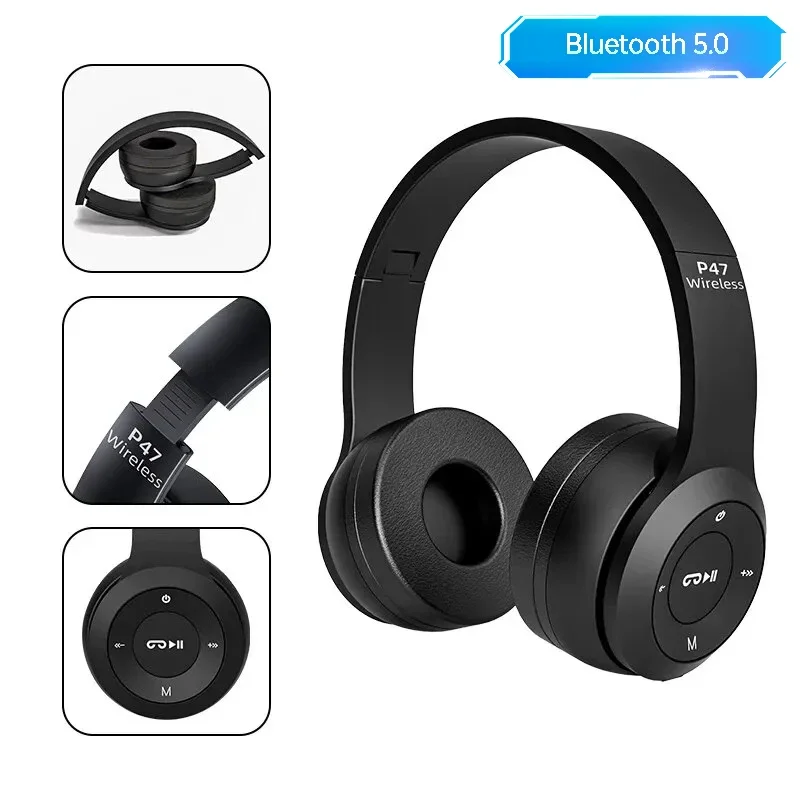 Bluetooth 5.1 P47 TWS stereo slúchadlá Bluetooth Serfones Hudobná náhlavná súprava pre mobilný iPhone sumsamg Android iOS Podsmax PK P9