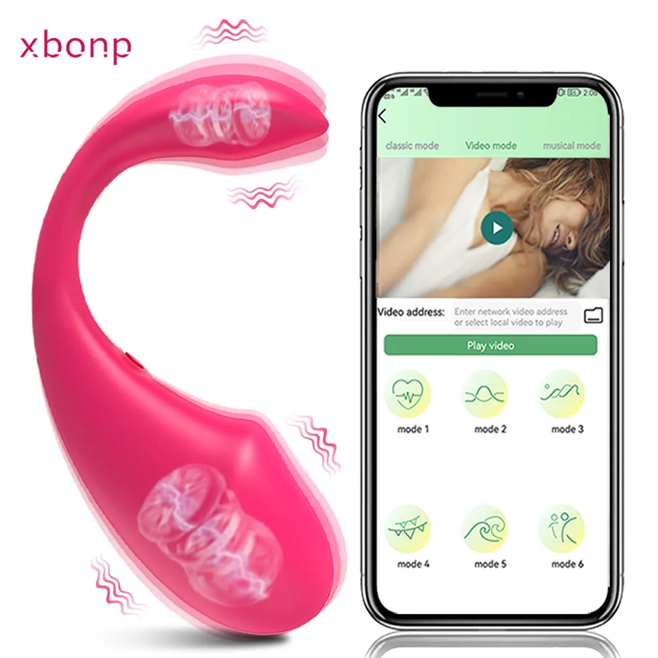 Bluetooth App Control Dildo Vibrator Snimka Stimulátor klitorisu bezdrôtový g -bod Maságer Vibráciu vajíčok pre dospelé hračky pre ženy pre ženy