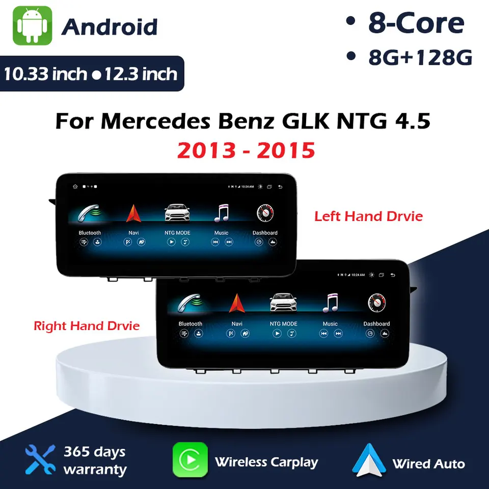 Bluetooth Car Radio Multimedia Video Player pre Benz GLK 2013 - 2015 NTG 4.5 System Navigation GPS Android Wireless WiFi WiFi