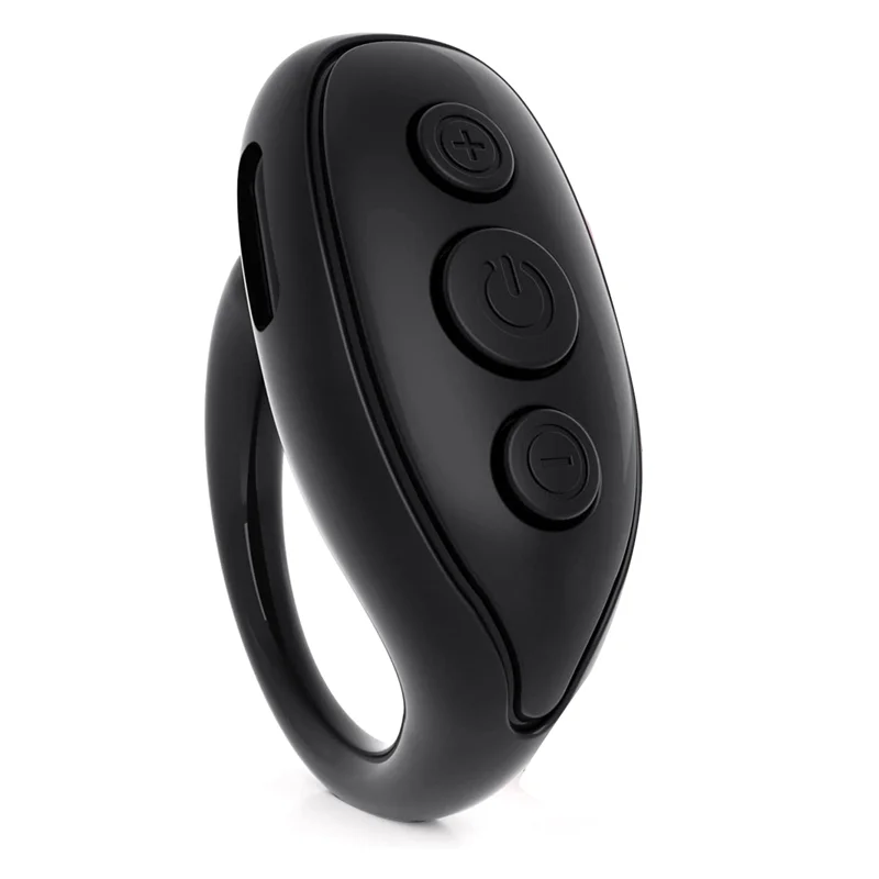 Bluetooth diaľkové ovládacie prvky Turner, fotoaparát mobilného telefónu Služba selfie diaľkový, diaľkový diaľkový ovládač pre iPhone iPad -Black