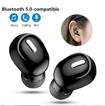 Bluetooth kompatibilné bezdrôtové slúchadlá slúchadiel slúchadiel s mikrofónom Single In-Ear Sports Headset pre Xiaomi Huawei