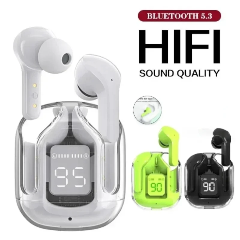 Bluetooth kompatibilné s priemerným slúchadlám s objemom hluku s digitálnym nabíjaním DIGITÁLNE DISPLATU Malé ušné púčiky pre športové práce