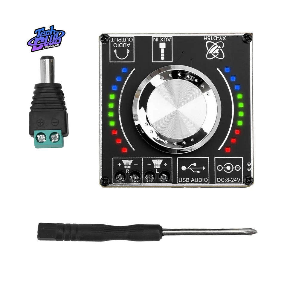 Bluetooth kompatibilný 5.0 XY-D15H Digitálny výkonový zosilňovač Audio zosilňovač 2x10w/15W/20W Stereo Amp amplificador domáce divadlo AmplificAdor