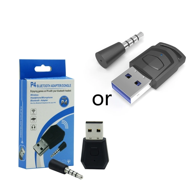 Bluetooth-kompatibilný bezdrôtový prijímač adaptéra slúchadiel USB pre slúchadlá pre PS4