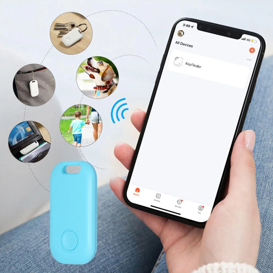Bluetooth kompatibilný inteligentný GPS lokalizovaný batéria bezdrôtové detské tašky Fallet Finder