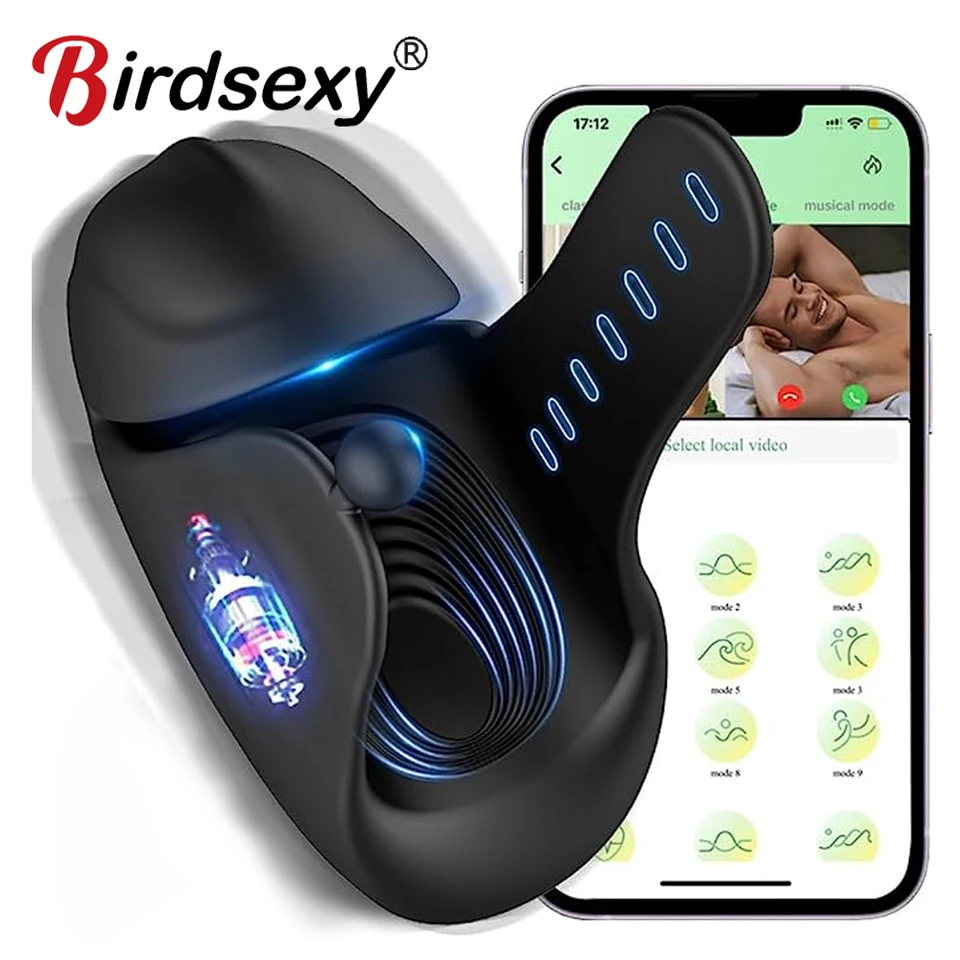Bluetooth penis vibrátor pre mužov Masturbdator Cup Penis oneskorenie trénera sexuálny stroj Glans Massager muž masturbát vibrátor sexuálne hračky
