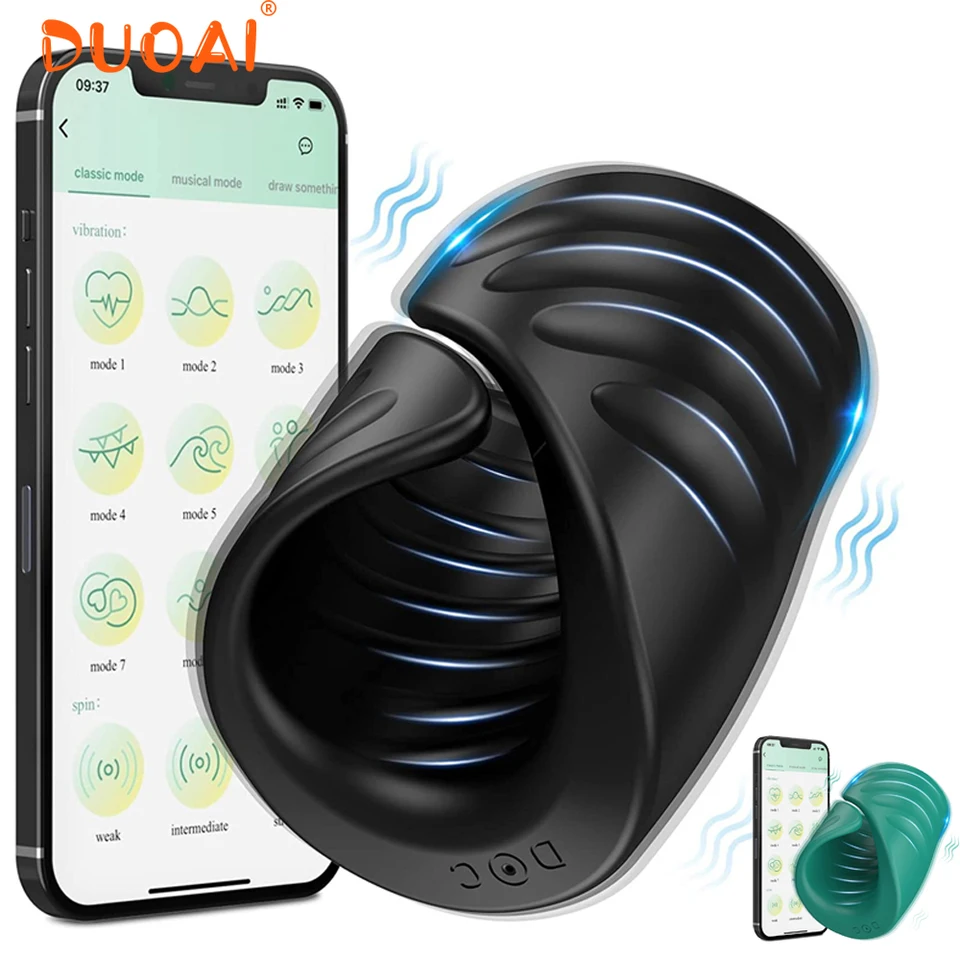 Bluetooth penis vibrátor pre mužov pre mužov oneskorenie trénera sexuálny stroj Glans Masager muž masturbátor sexuálne hračky pre mužov dospelý tovar