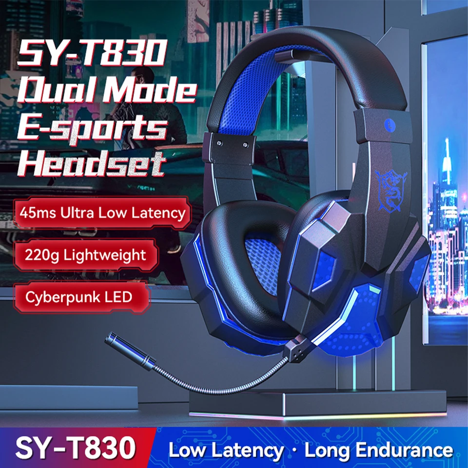 Bluetooth pre slúchadlá bezdrôtového telefónu Bluetooth headset nad náhlavnou súpravou uší s mikrofónom stereo káblové slúchadlá pre prenosný počítač PS4