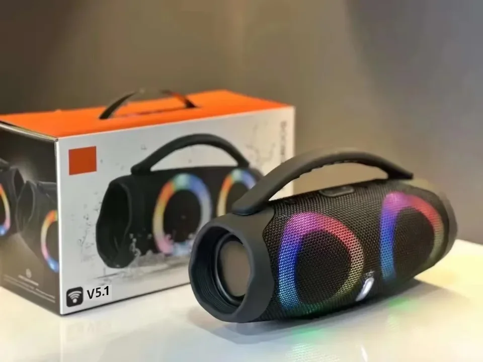 Bluetooth Reproduktor prenosný vodotesný 100W vysoký výkon RGB farebný ľahký bezdrôtový subwoofer stereo skorík subwoofer boombox