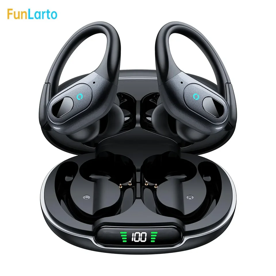 Bluetooth slúchadlá bezdrôtových slúchadiel Sport 2024 Bluetooth 5.3 slúchadlá Hifi stereofónny hluk zrážajúci vodotesný headset tréningu