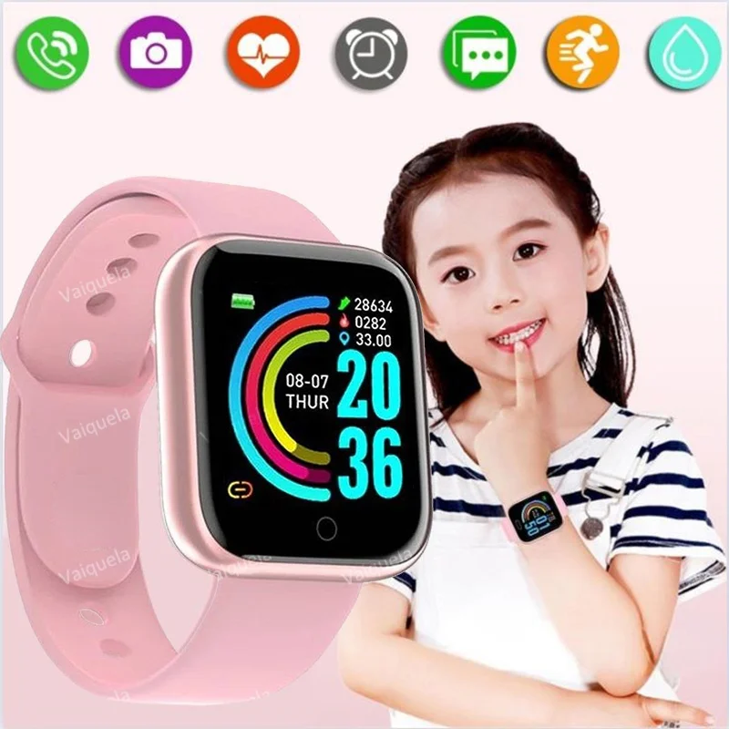 Bluetooth Smart Connected Child Fitness Tracker Digital Watch Smartwatch for Men Women Heart Detské hodinky pre Xiaomi Apple