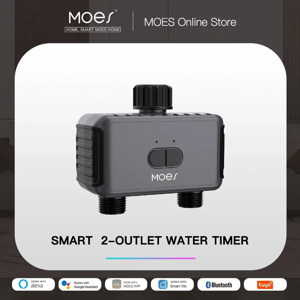 Bluetooth Smart Garden Sprinkler Water Timer po 2 -Way Rain Delay Filter Programovateľný a automatický zavlažovací ovládač