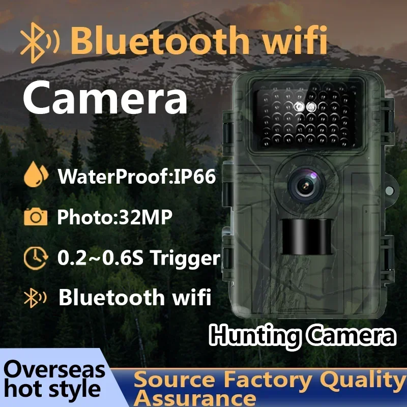 Bluetooth WiFi 1080p Huncing Camera Wildlife Fotoaparát pre vonkajší dohľad 2inch 3MP 46ks 940nm nočné videnie kamery