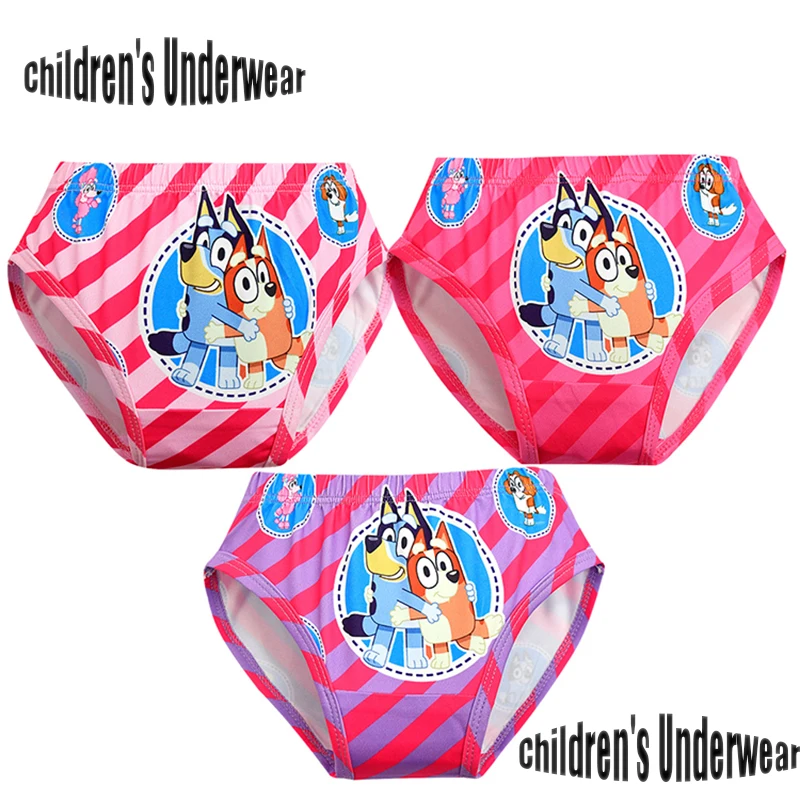 Bluey Shorts Cartoon Animation Kids Underwear batoľa spodná bielizeň dievčenské nohavičky pre pokožku a pohodlné roztomilé malé šortky