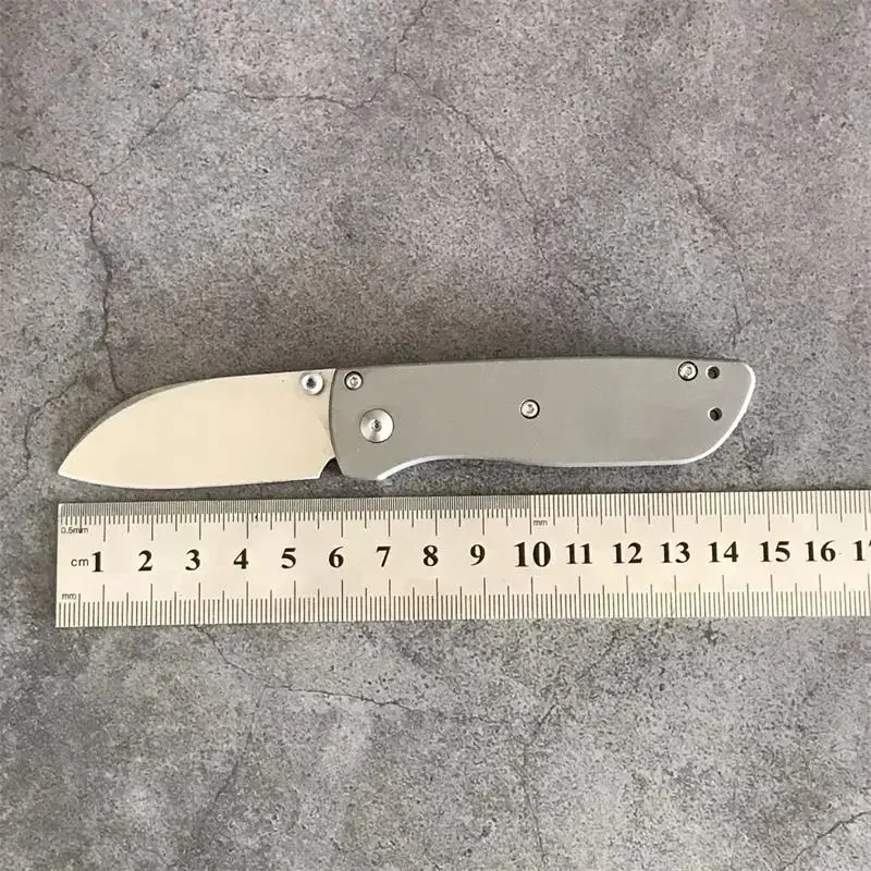 BM 535 Mini Titanium Zliatina Skladací nôž vonkajšie kempingy EDC Self-Defense Tool