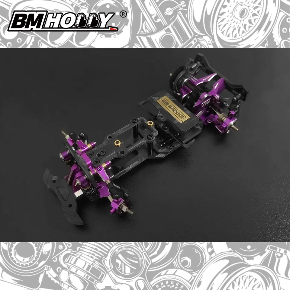 BMR-X EVO2,0 1:24 RWD RC podvozok auta (bez gyro, ESC, Motor and Wheels）