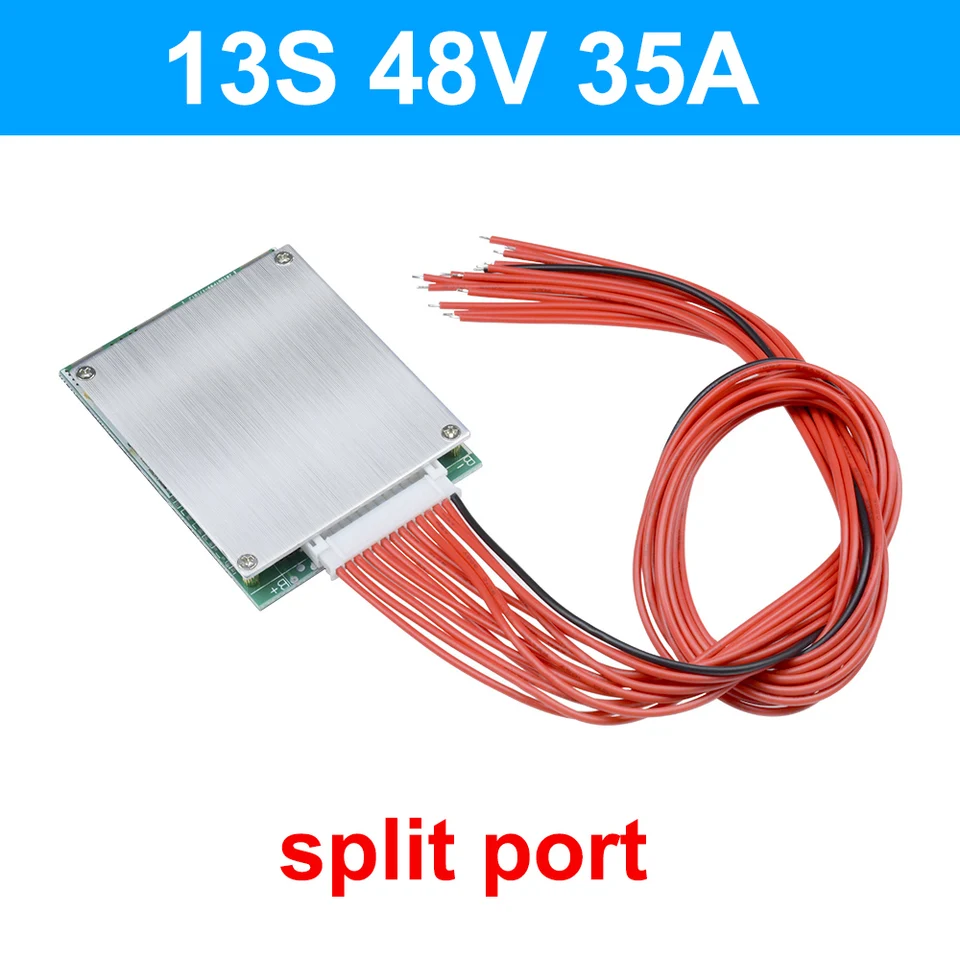 BMS 13S 48V 35A/50A s vyvážením li-iónovej ochrany batérií Litium Battery Guer Meter do dosky obvodov