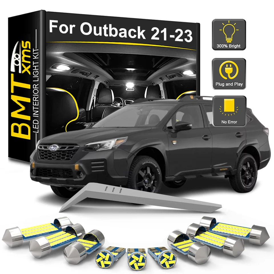 BMTXMS 10PCS CANBUS pre Subaru Outback BT 2020 2021 2022 2023 Vnútorná žiarovka LED Auto LED Vnútorná žiarovka Vnútorné čítanie Vanity Mirror Lamp Lamp