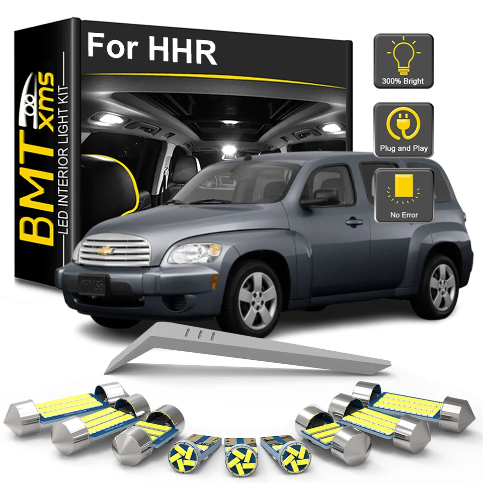 BMTXMS 11pcs LED interiérová žiarovka sada pre Chevrolet Chevy HHR 2006-2008 2009 2010 2011 2011