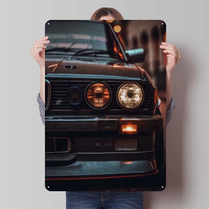 BMW kovový znak auta plagát nástenná nástenná maľba Tinplate znak Pleque for Garáž pre stenu umenie dekorácia dekoratívny kovový tanier interiér
