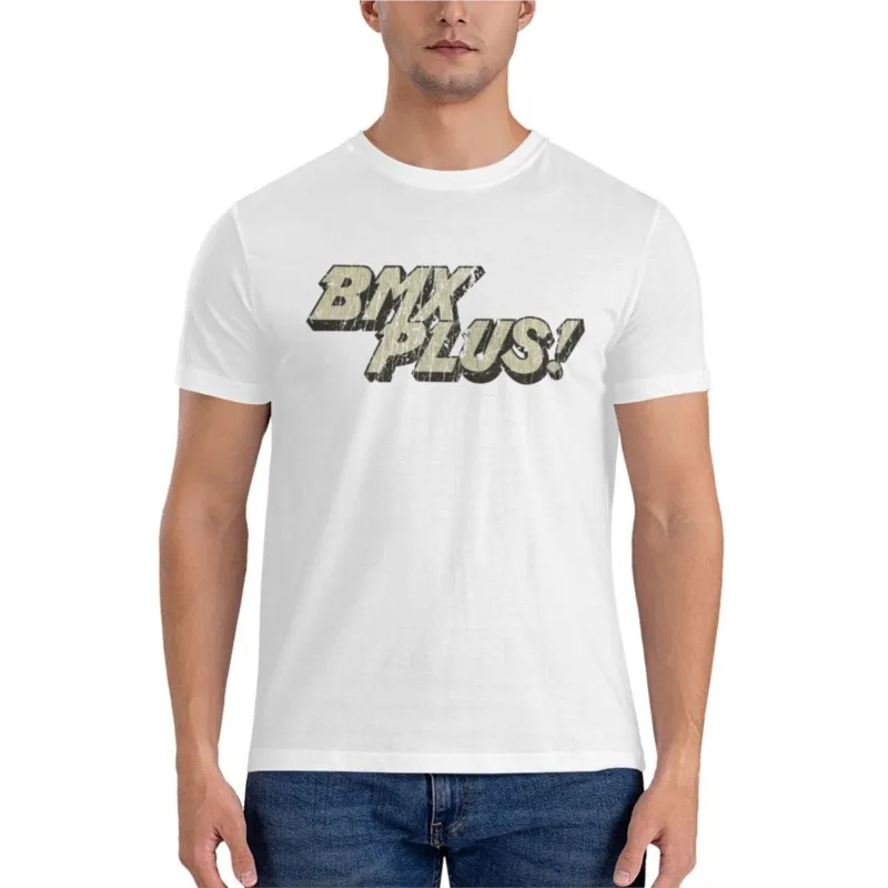 BMX Plus! Časopis Essential Tričko Plain čierne tričká Men nadmerné tričko muži