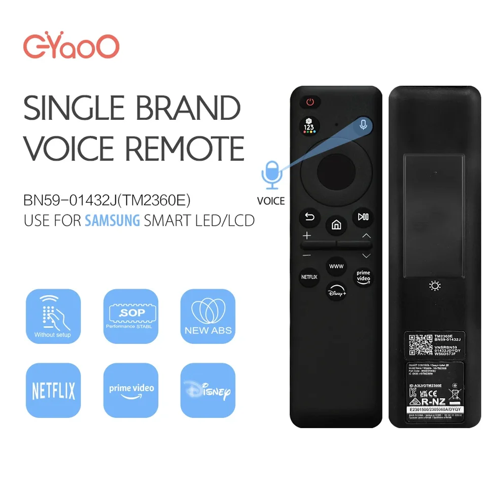 BN59-01432J Výmena solárneho diaľkového ovládania pre Samsung Smart TV kompatibilná s NEO QLED 8K 4K Series