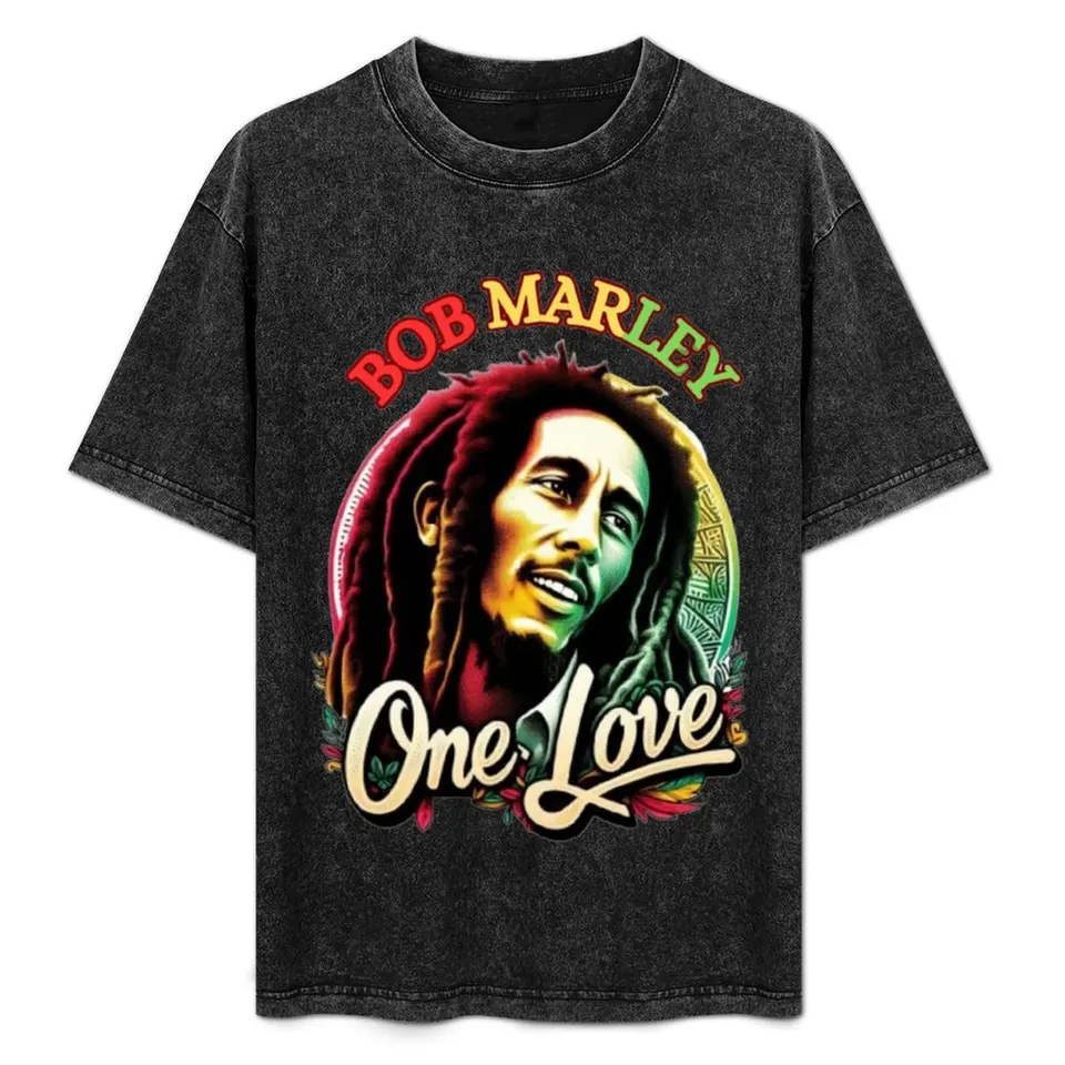 Bob Marley One Love Tričko letné vrcholy hippie oblečenia medzery THEES Men TSHIRK