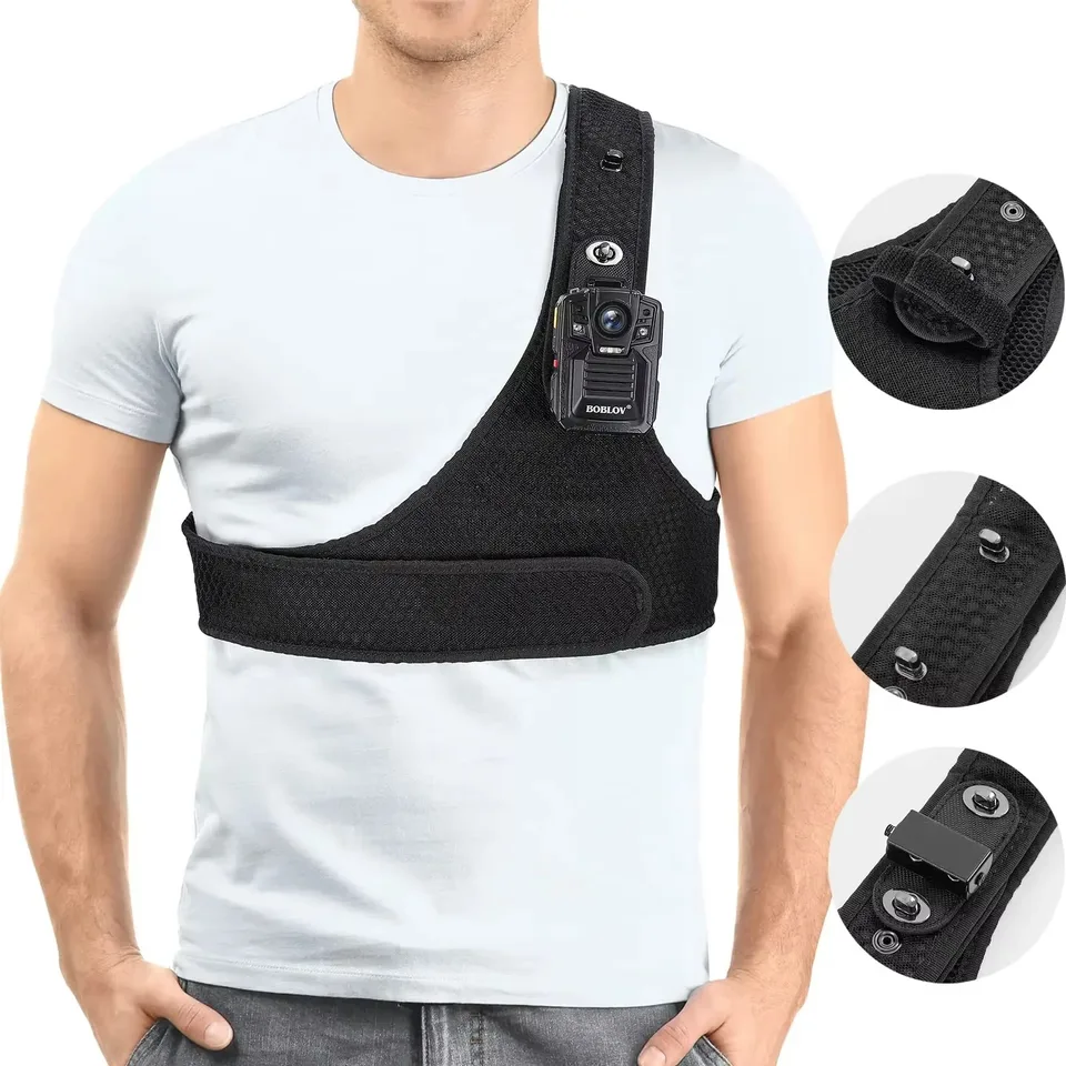 Boblov Body Camera hrudná vesta odolná ramenná jediná vesta pre všetky tela kamkordér suchý suchý suchý suchý suchý suchý pás