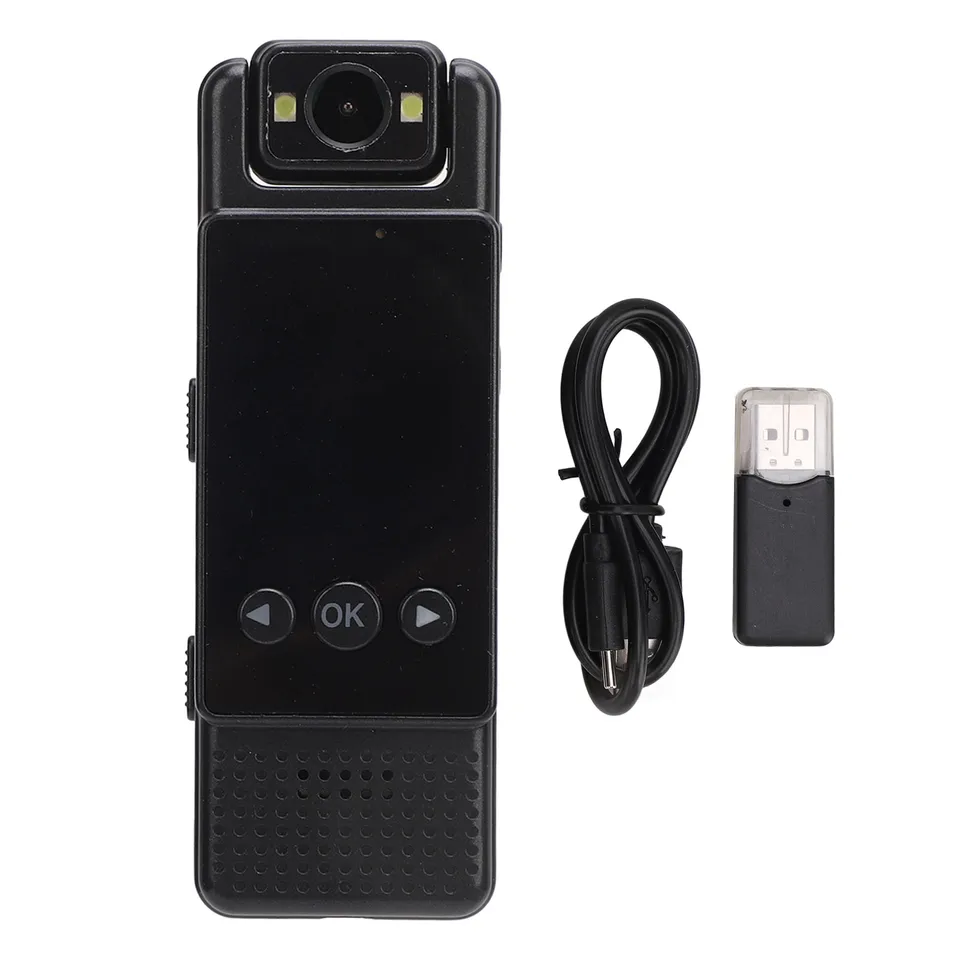 Body nosené fotoaparát WiFi 1080p HD Night Vision Detection Loop Nahrávka Nositeľné vreckové videorekordér s zadným klipom