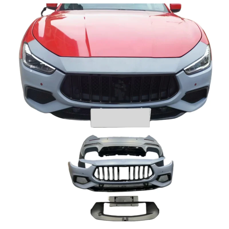 Body súpravy pre Maserati Ghibli 2014 2015 2016 2017 2017 Aktualizácia konverzie ladenia faceliftu na 2018-2023 Sport Trofeo GTS Front Bumper